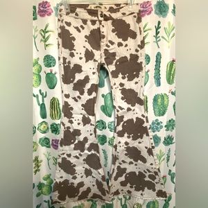 Girls Cowprint Bell Bottoms Rock n Roll Denim size 16